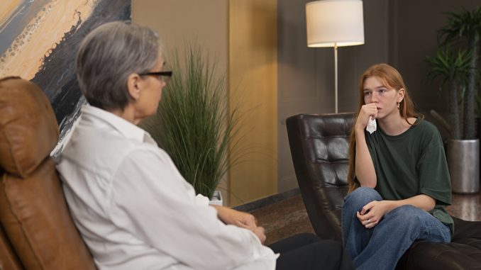 CBT therapy session depression