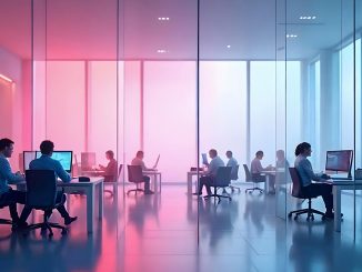 modern workplace leadership concept